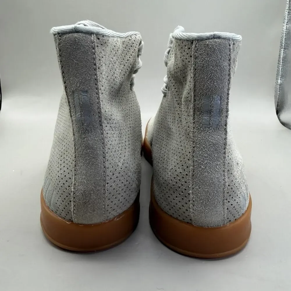 NOBULL Trainer High Top Shoes Womens Size 7 Gray Suede Gum Crossfit Sneakers